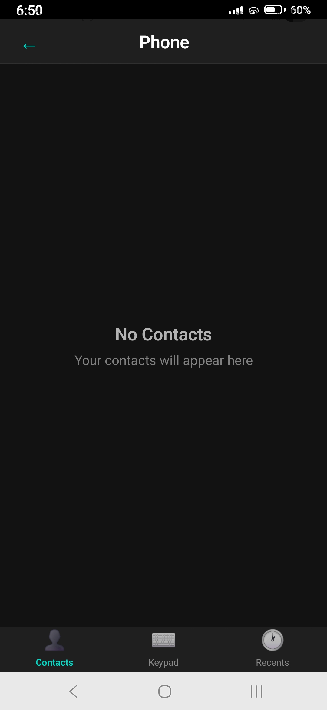 Empty inbox after Burner Mode
